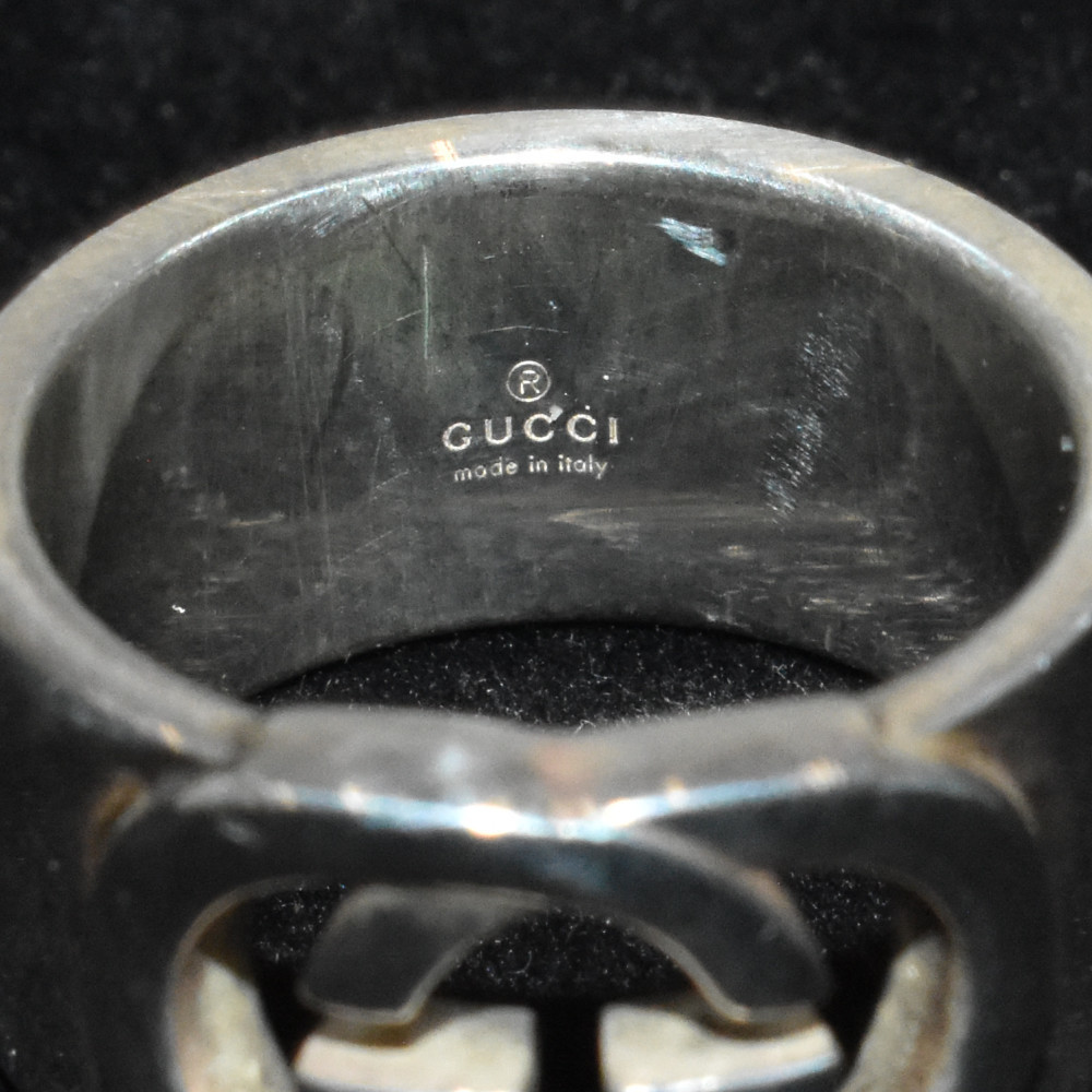 Gucci Interlocking Ring Silver - image 6